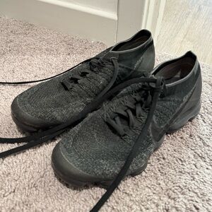 Nike Air Vapormax Black Sneakers - Women’s 8.5 - Used with some signs of wear